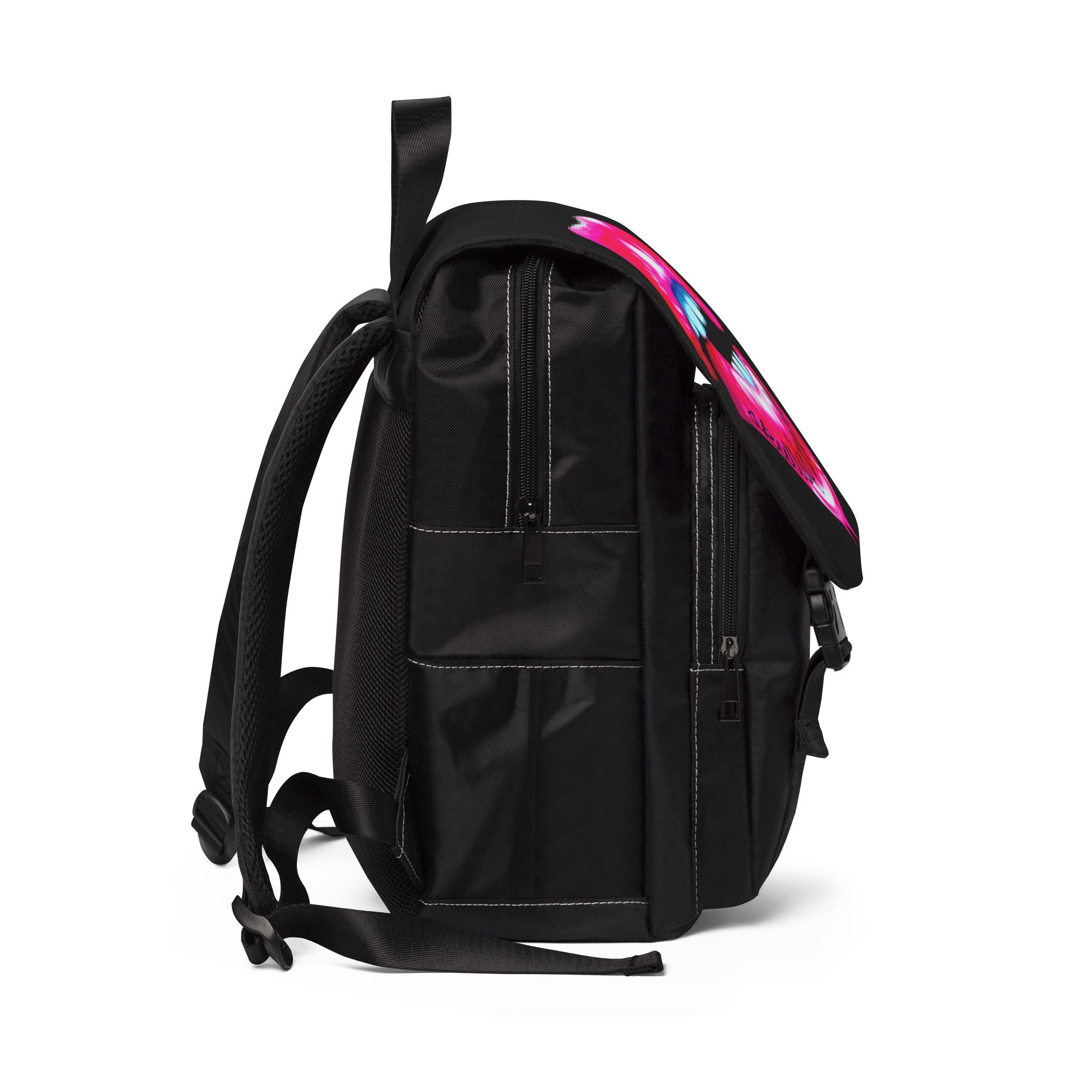 Bold Graphic Shoulder Backpack, Trendy Daypack, Stylish Handbag, Casual School Bag, Everyday Travel Pack, Unique Gift Idea