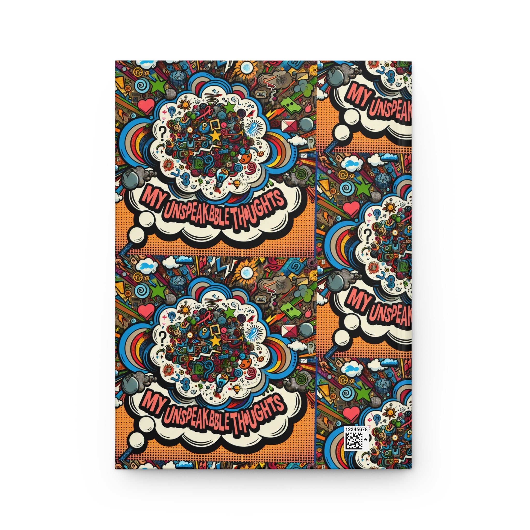 Colorful Hardcover Journal my unspeakable thoughts
