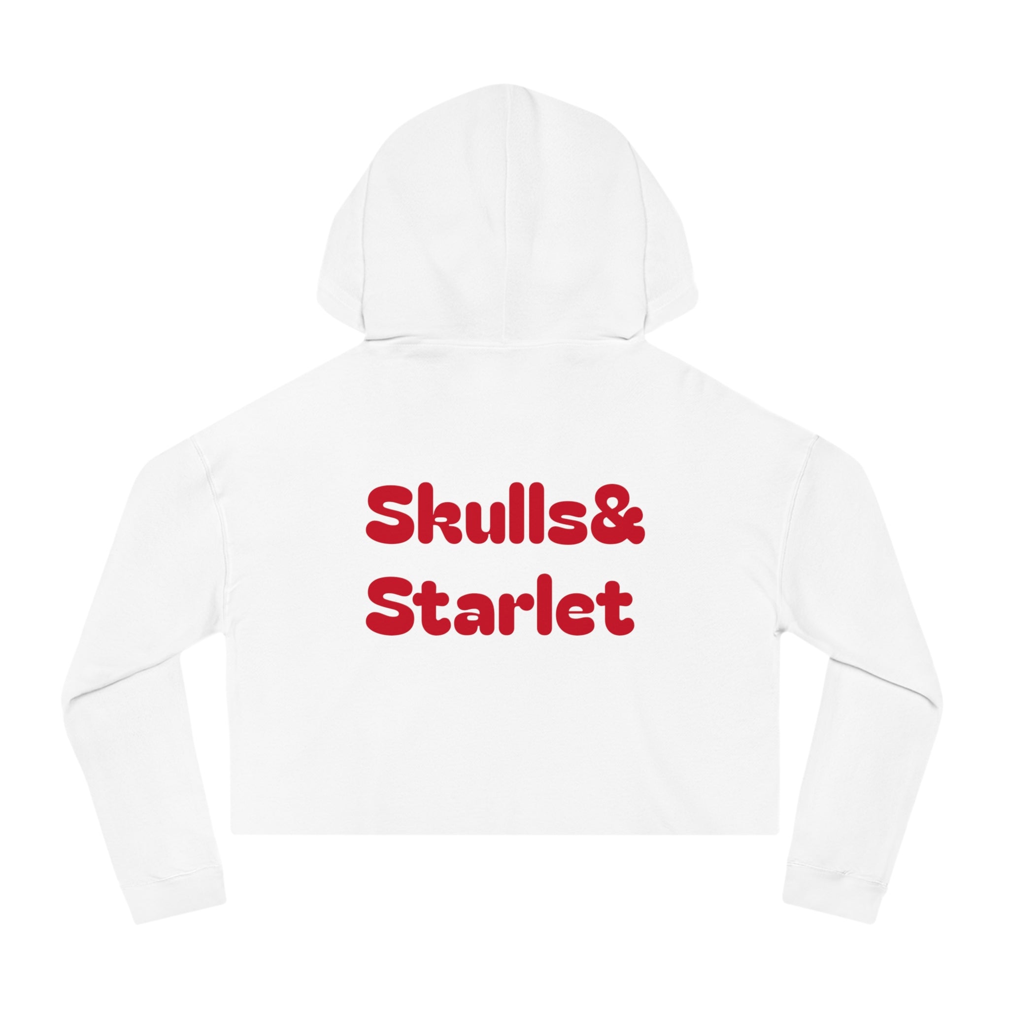 Chic Cropped Hoodie for Trendsetters, Stylish Sweatshirt, Perfect for Casual Outings, Streetwear, Skulls & Starlet Design