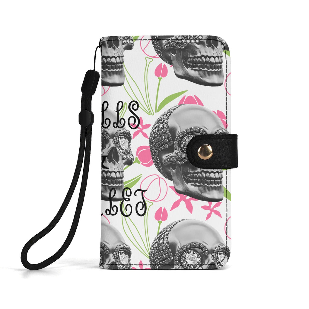 Black Phone Flip Case PU Leather Cover for Most Mobile Phone Models