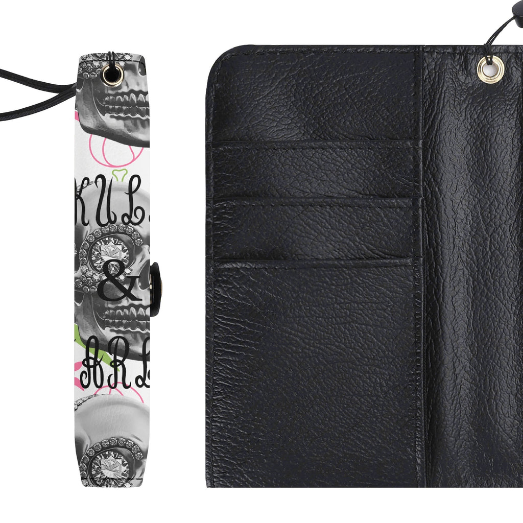 Black Phone Flip Case PU Leather Cover for Most Mobile Phone Models