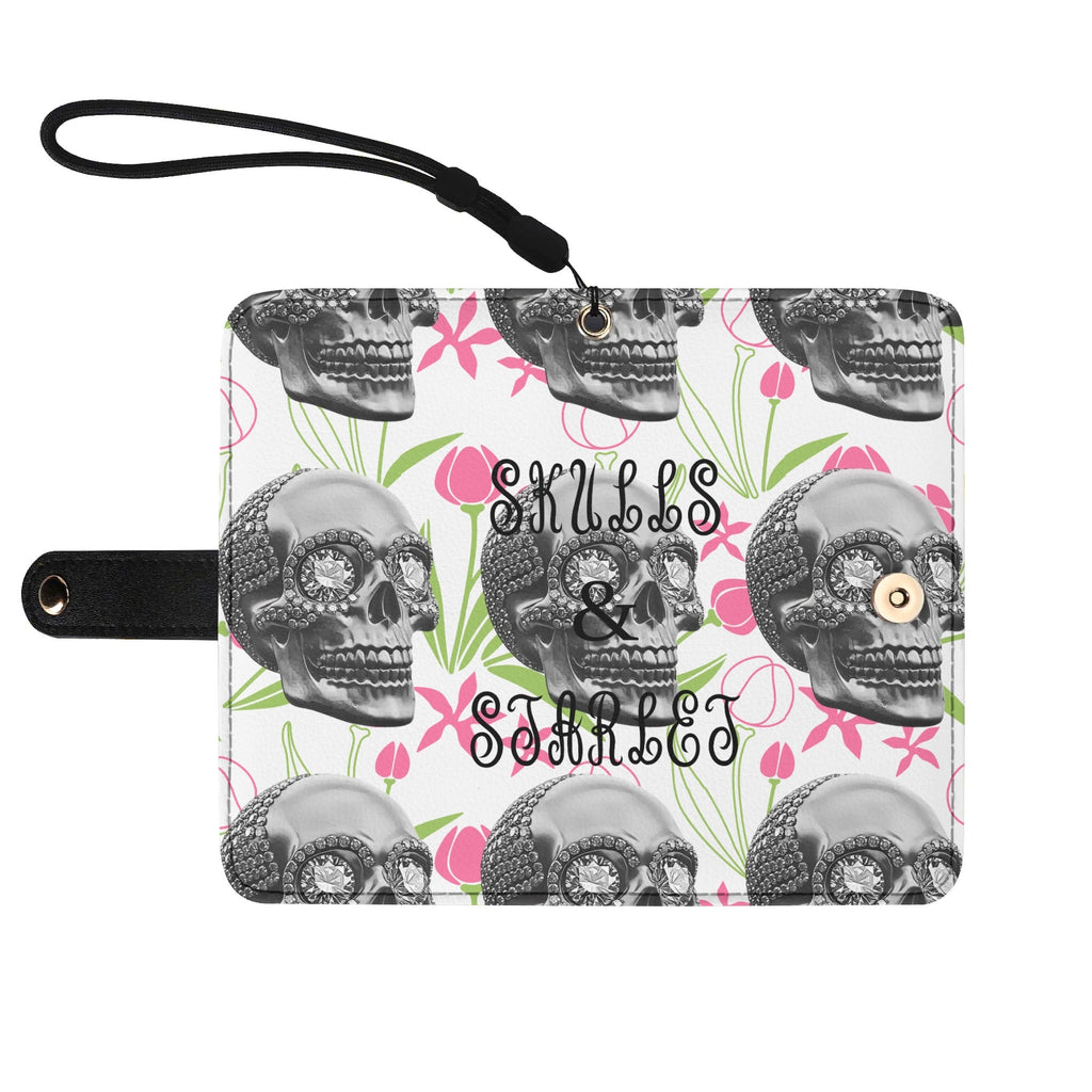 Black Phone Flip Case PU Leather Cover for Most Mobile Phone Models