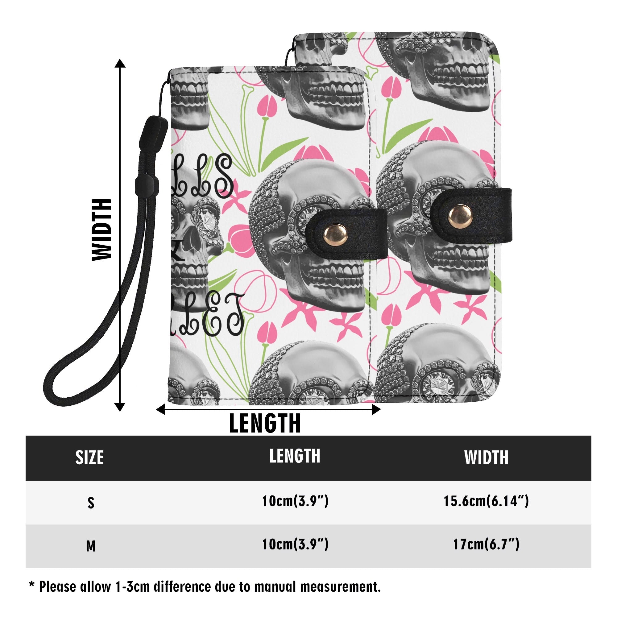 Black Phone Flip Case PU Leather Cover for Most Mobile Phone Models