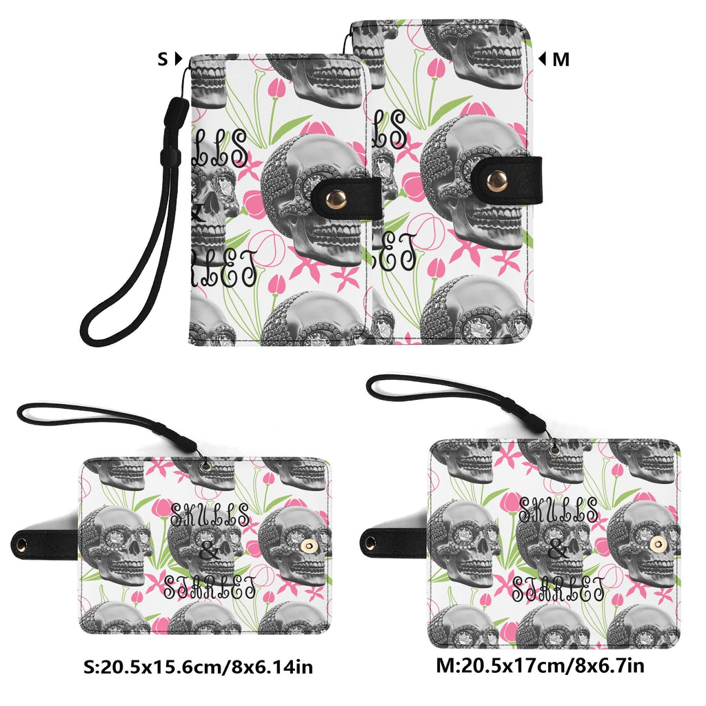 Black Phone Flip Case PU Leather Cover for Most Mobile Phone Models