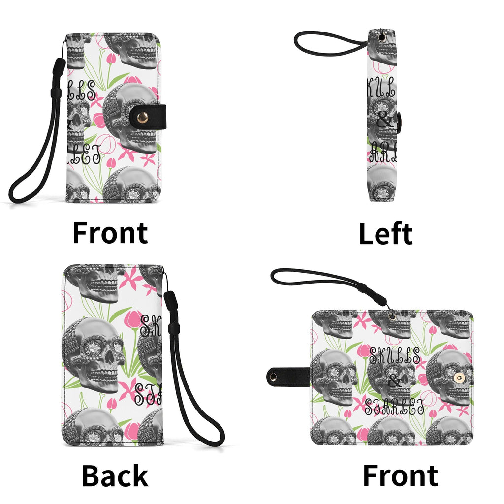 Black Phone Flip Case PU Leather Cover for Most Mobile Phone Models