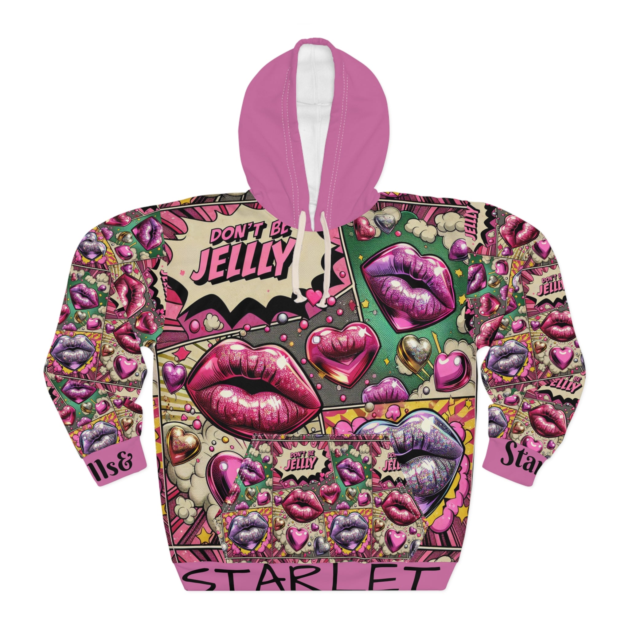 Colorful Graphic Hoodie with Heart and Lip Design, Unique Pullover, Perfect Gift for Valentine’s Day, Trendy Streetwear, Everyday [...]